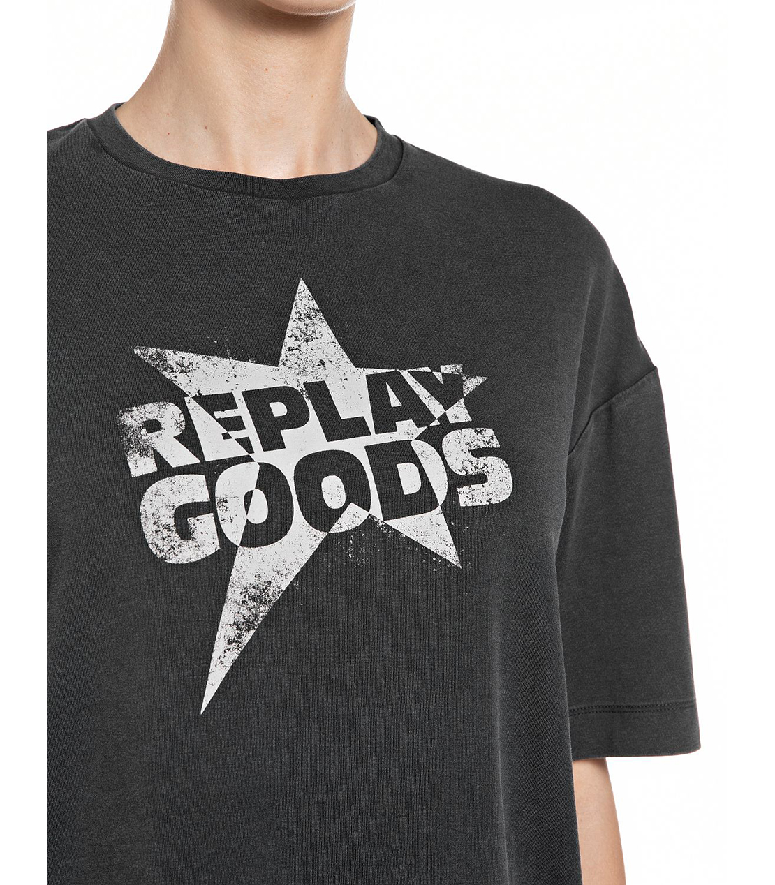 ガーメントダイコットンストレッチスターTシャツ 詳細画像 ブラックボード 3